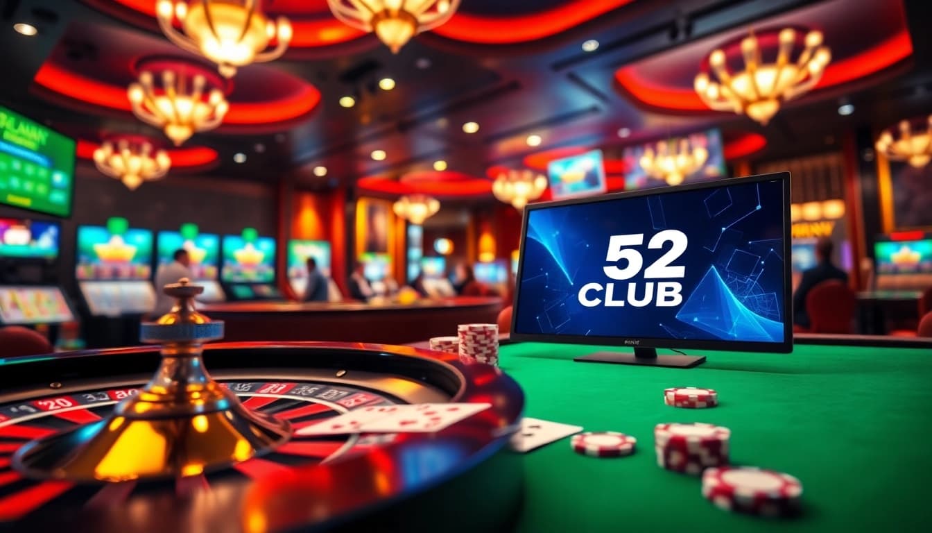 B52 CLUB players engaging in thrilling online games with chips and cards.