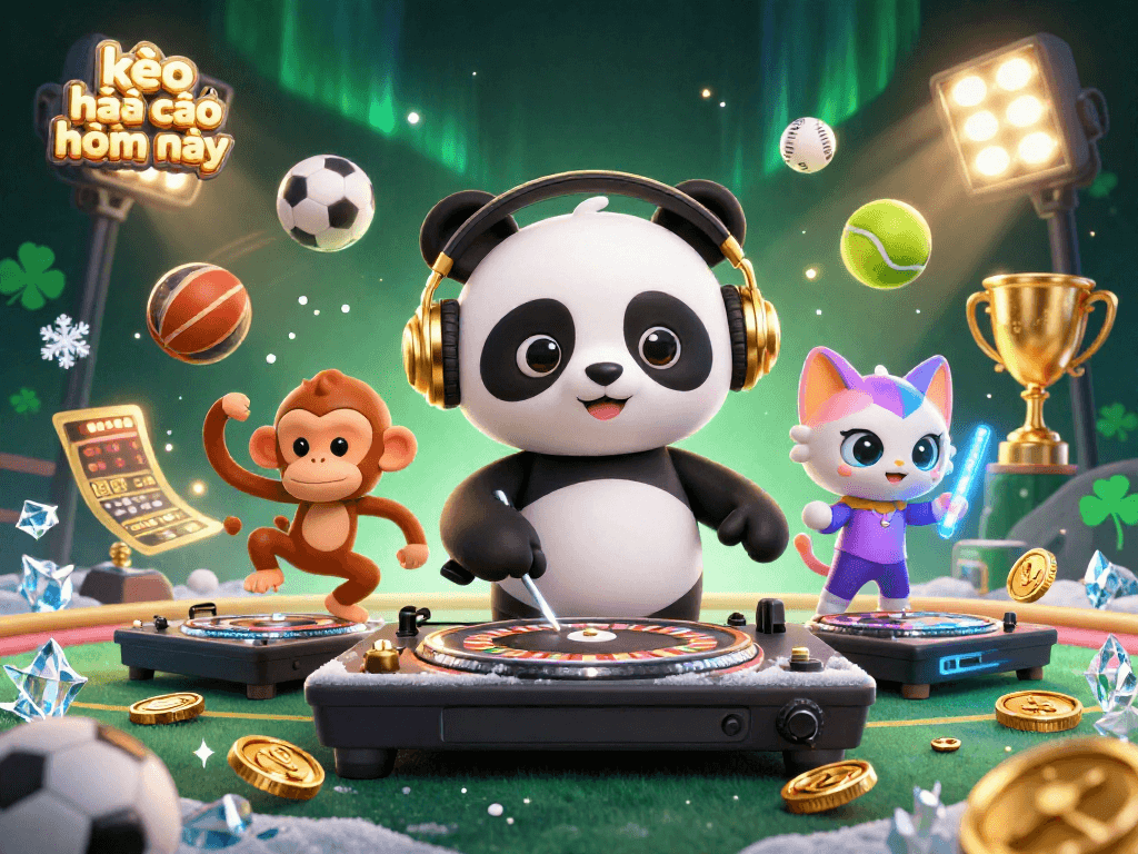 Get ready for thrilling sports betting action with kèo nhà cái hôm nay featuring a vibrant scene with animated characters and dynamic elements.