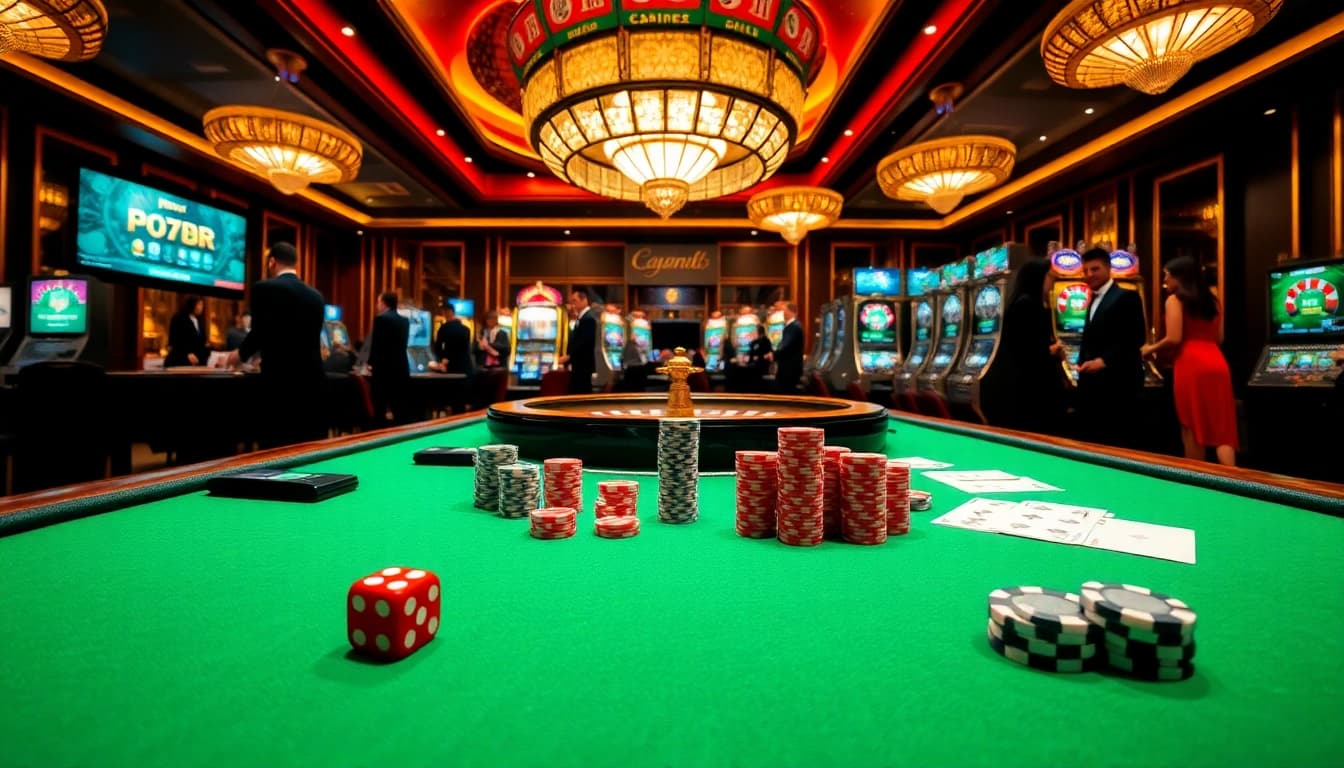 Experience the thrill of gambling at https://keobongda2.vip/ with a luxurious casino vibe featuring poker chips and dice.
