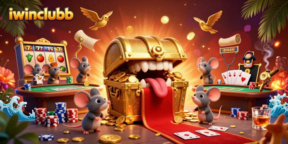 Activate winning strategies at iwinclubb with an engaging 3D casino illustration showcasing rich gameplay.