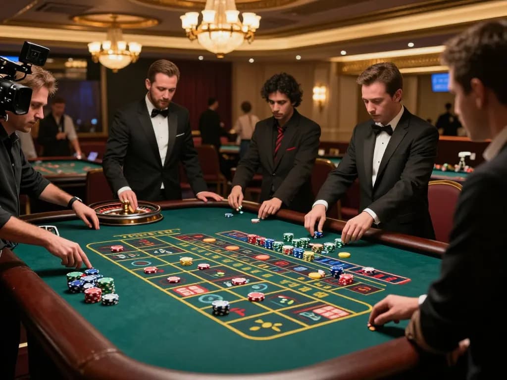 Experience the captivating gameplay at 789CLUB with players engaged at a roulette table.