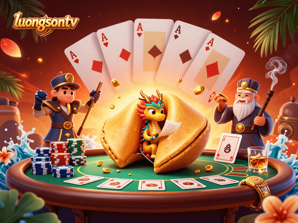 Experience thrilling poker moments with luongsontv as the wise dragon uncovers fortunes