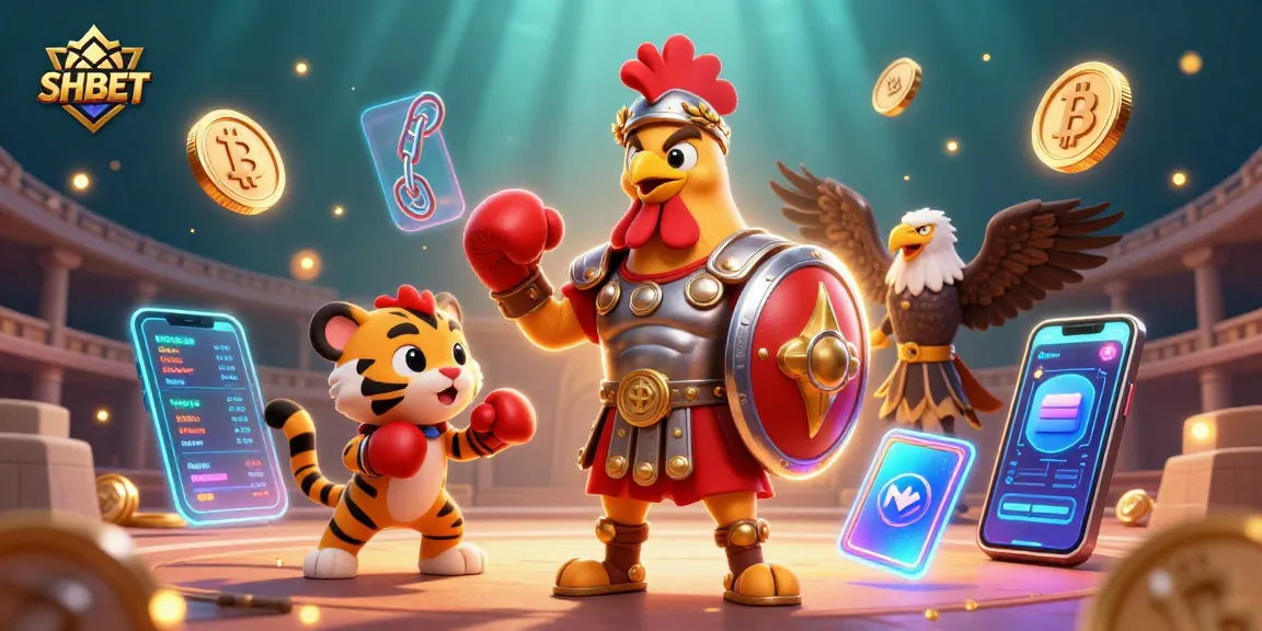 Engage in thrilling action at SHBET with gladiator themes, crypto elements, and dynamic casino visuals.