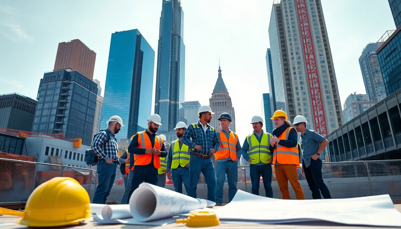 New York Commercial General Contractor overseeing a vibrant construction project in NYC.