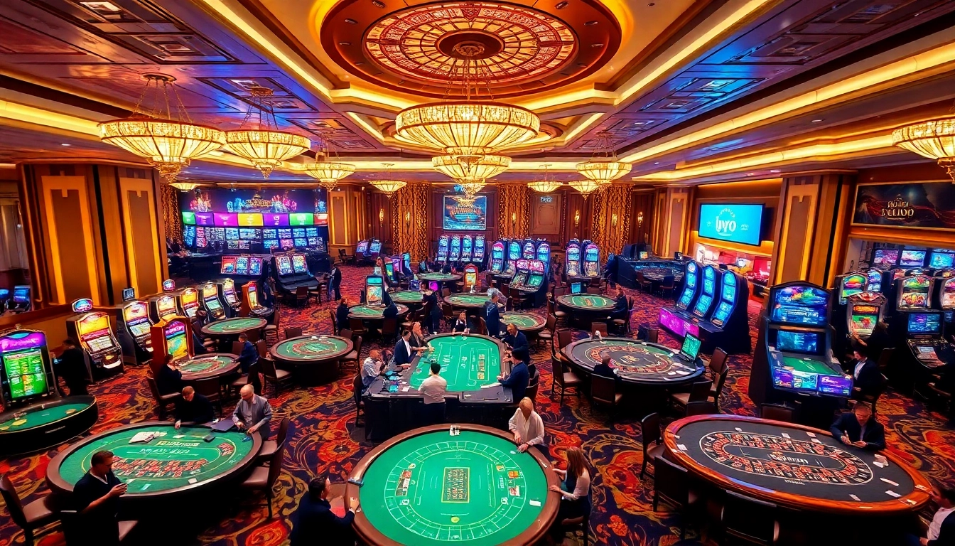 JBO players enjoying exciting casino games with vibrant betting tables.