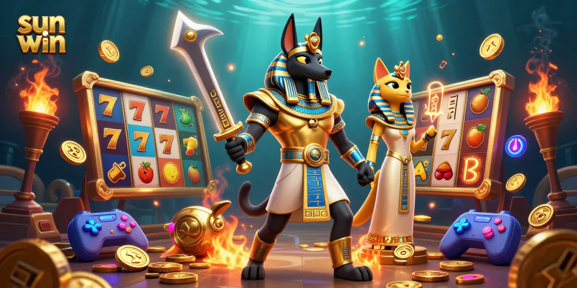 Experience thrilling gameplay at sun win with ancient Egyptian warriors and dynamic slot elements.
