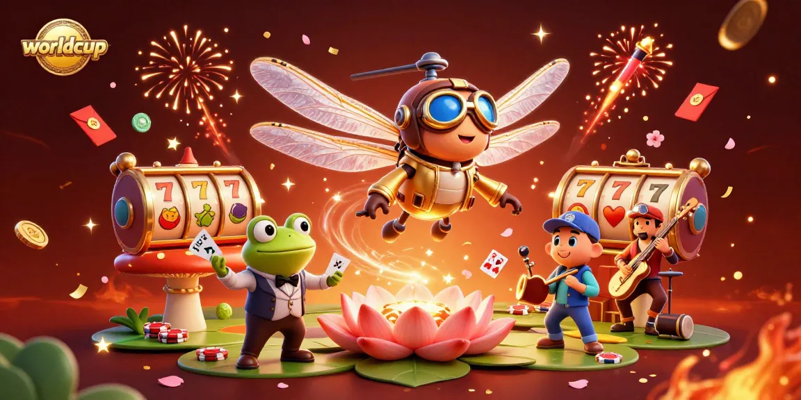 Experience the thrilling worldcup atmosphere with dynamic casino action and vibrant characters.